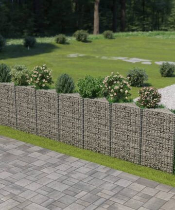 Gabionenwand Verzinkter Stahl 630×30×100 cm
