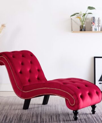 Chaiselongue Lila Samt