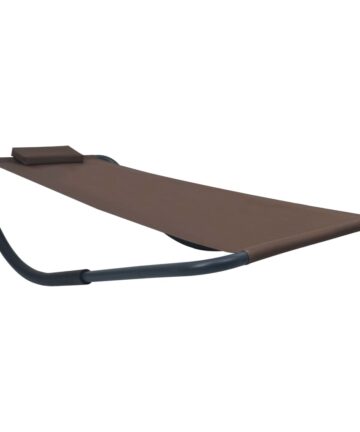 Gartenbett Grau 200 x 90 cm Stahl