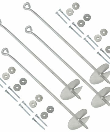 Erdanker 6 Stk. 10×60 cm Verzinktes Metall