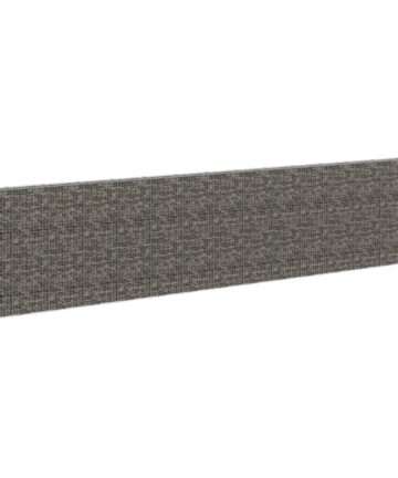 Gabionenwand mit Abdeckung Verzinkter Stahl 60x50x100 cm
