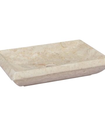 Waschbecken Schwarz 50x35x10 cm Marmor