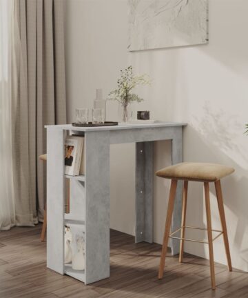 Bartisch mit Regal Sonoma-Eiche 102x50x103,5 cm Holzwerkstoff