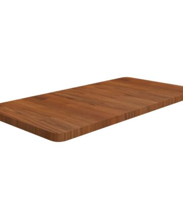 Waschtischplatte Hellbraun 80x40x2,5 cm Massivholz Behandelt