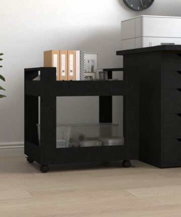 Bürowagen Weiß 60x45x60 cm Holzwerkstoff