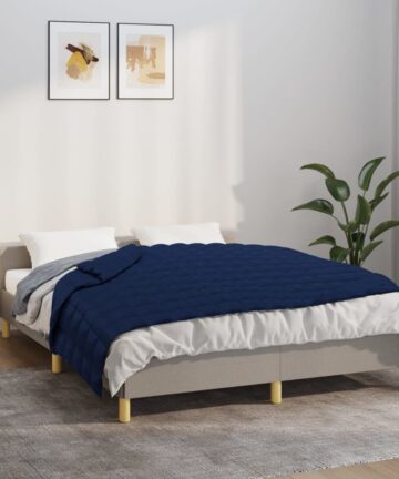 Gewichtsdecke Grau 200x230 cm 13 kg Stoff