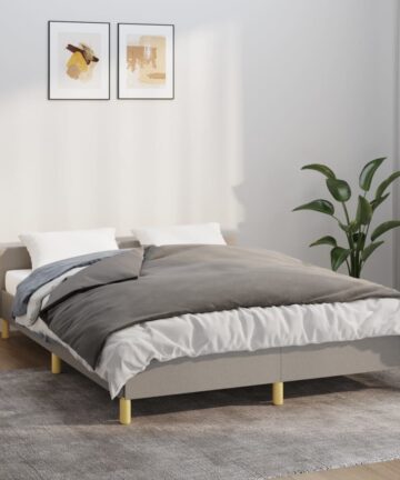 Gewichtsdecke mit Bezug Grau 200x220 cm 9 kg Stoff