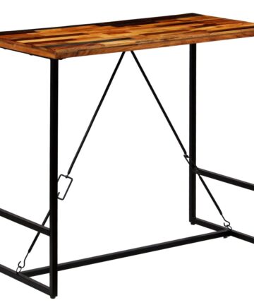 Bartisch Altholz Massiv 70x70x106 cm