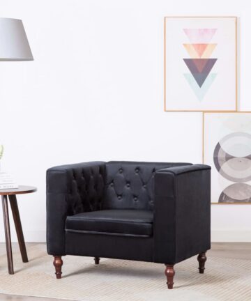 Sessel Schwarz Samt