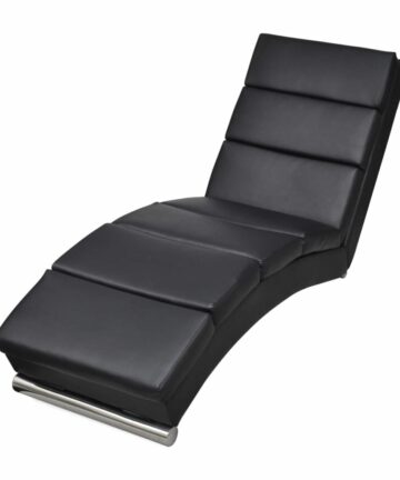 Chaiselongue Weiß Kunstleder