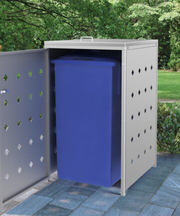 Mülltonnenbox für 3 Tonnen 240 L Edelstahl