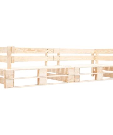 Garten-Palettensofa 2-Sitzer Natur Holz