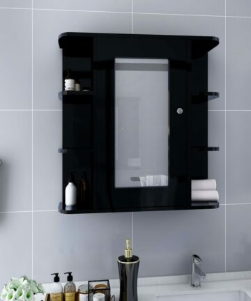 Bad-Spiegelschrank Weiß 66x17x63 cm MDF