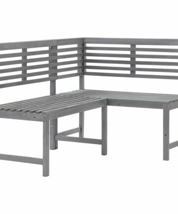 Garten-Eckbank 140 cm Massivholz Akazie
