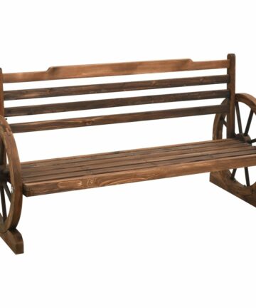 Gartenbank 112 cm Massivholz Tanne