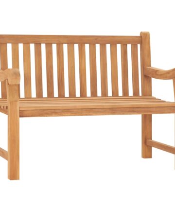 Gartenbank 150 cm Massivholz Teak