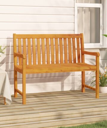 Gartenbank 150 cm Massivholz Akazie
