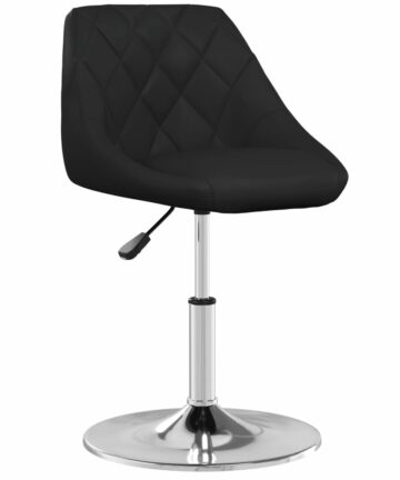 Barhocker Schwarz Kunstleder