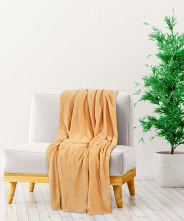 Decke Grau 130x170 cm Polyester