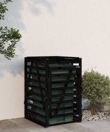 Mülltonnenbox 84x90x128,5 cm Massivholz Douglasie