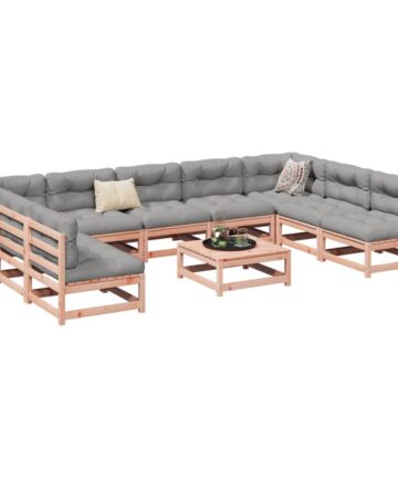 10-tlg. Garten-Sofagarnitur Kiefernholz Imprägniert