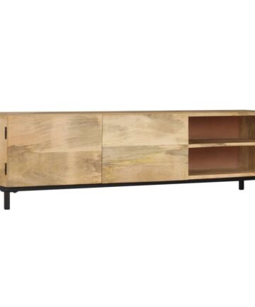 TV-Schrank 145x30x41 cm Massivholz Mango
