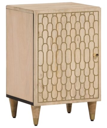 Badschrank 38x33x58 cm Massivholz Mango