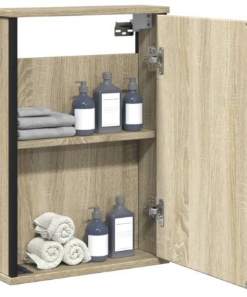 Bad-Spiegelschrank Sonoma-Eiche 42x12x60 cm Holzwerkstoff