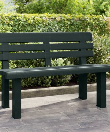 Gartenbank Grün 110x52x71 cm Polypropylen