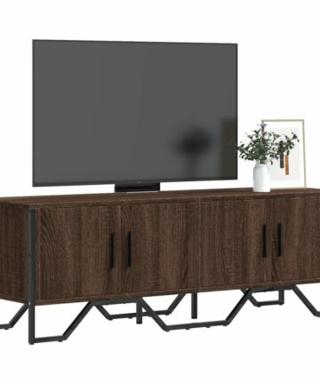 TV-Schrank Braun Eichen-Optik 122x34x41 cm Holzwerkstoff