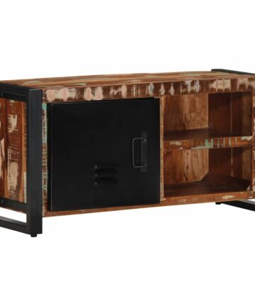TV-Schrank 80x30x40 cm Altholz Massivholz