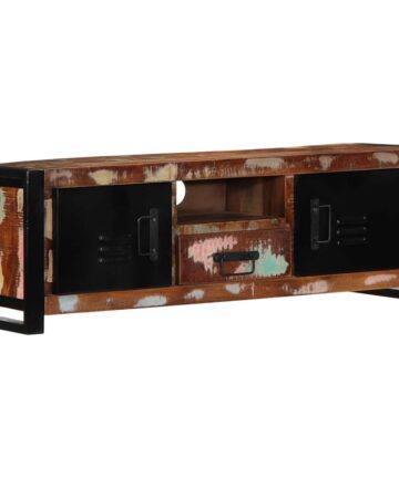TV-Schrank 100x30x35 cm Massivholz Altholz