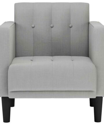 Sessel mit Armlehnen Wolkengrau 53 cm Stoff