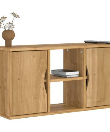 TV-Schrank ODDA 79x24x40 cm Massivholz Kiefer