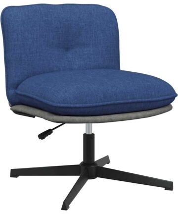Bürostuhl Drehbar Blau Stoff