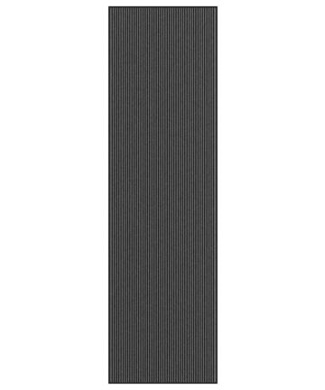 Fußmatte Streifen Schwarz und Grau 115x400 cm