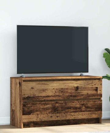 TV-Schrank Altholz-Optik 100x35x54 cm Holzwerkstoff