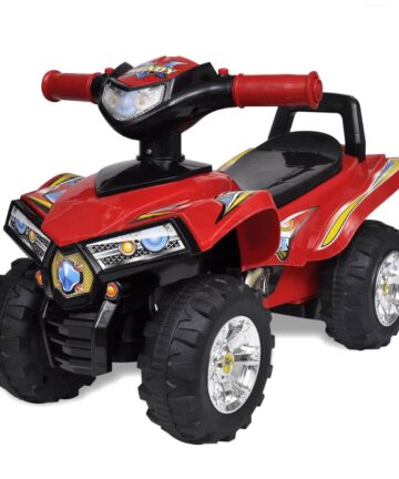 10070 Rotes Aufsitz-Quad für Kinder mit Sound und Licht