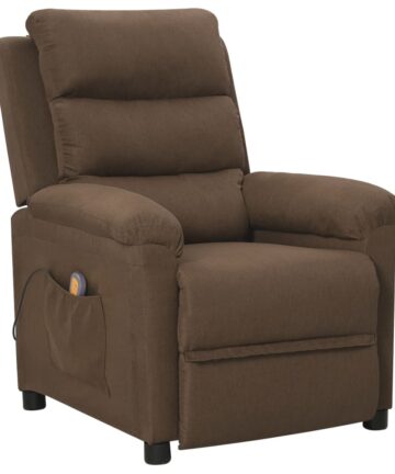 Massagesessel Braun Stoff
