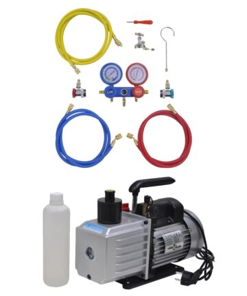 Vakuumpumpe 100 L/min 2-Wege-Verteiler-Manometer Klimaanlagen