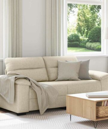 2-Sitzer-Sofa 140 cm Leinen
