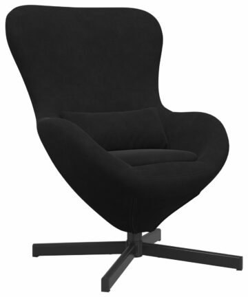 Eiersessel schwarzes Velvet
