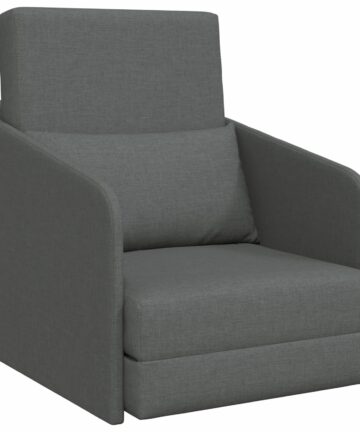 Boden Schlafsofa 2-in-1 Dunkelgrau 65x80x83 cm Stoff