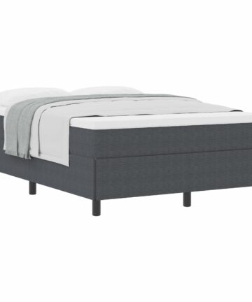 Bettgestell Dunkelgrau 140x200 cm Cord Stoff