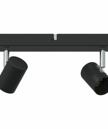 Deckenstrahler 2 Wege verstellbar Schwarz E27