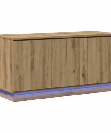 TV-Schrank Massivholz Eiche 100x38x49 cm Holzwerkstoff