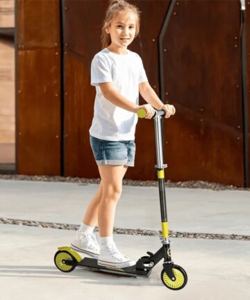 XQ Max Faltbarer Roller mit Fußbremse Blau und Orange