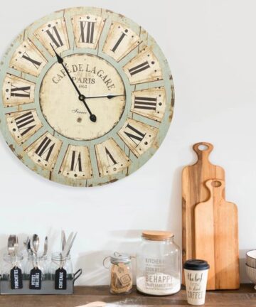 Wanduhr Mehrfarbig 60 cm MDF