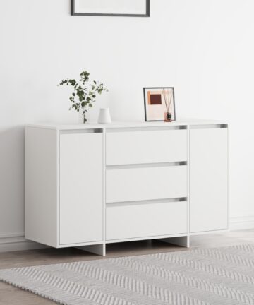 Sideboard Weiß 120x41x75 cm Holzwerkstoff