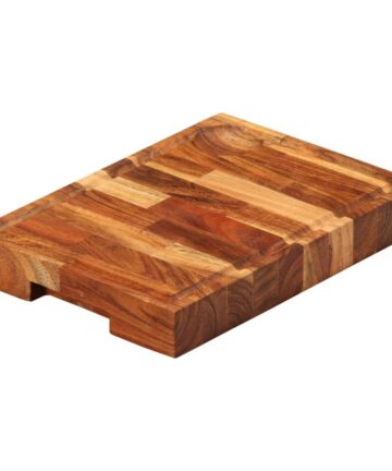 Schneidebrett 42x30x4 cm Massivholz Akazie